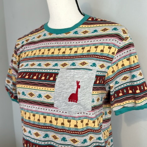 Disney Emperor’s New Groove Llama Aztec Parks Our Universe Short Sleeve T Shirt - Picture 2 of 5